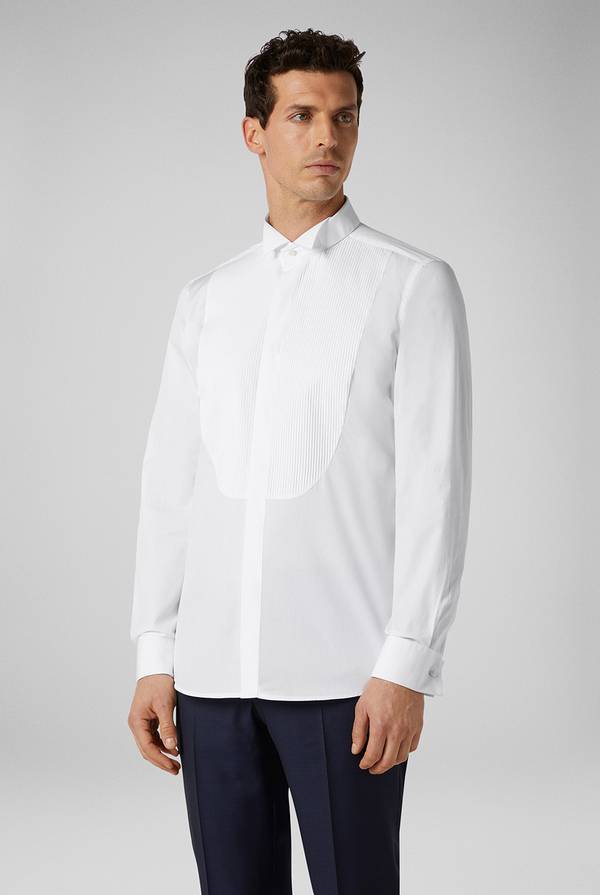 Pull Pal Zileri Camicia in puro cotone della linea Cerimonia con collo ad ala Outlet