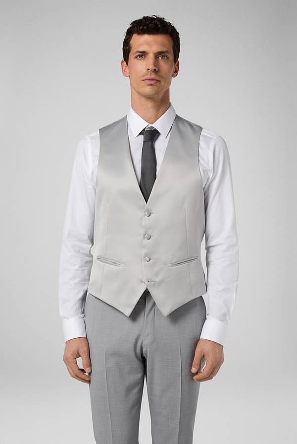Pull Pal Zileri Gilet in satin della linea Cerimonia In Vendita