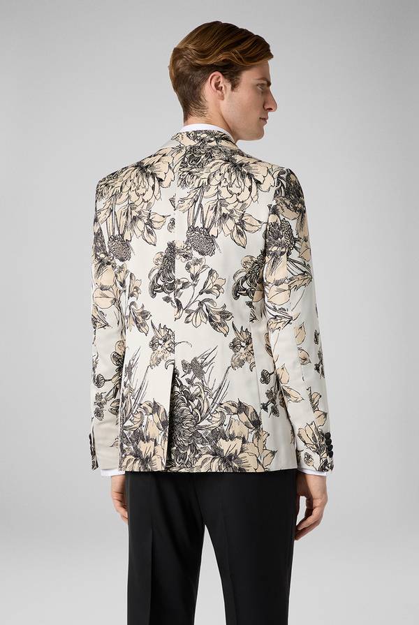 Pull Pal Zileri Giacca smoking con motivo floreale Nuova
