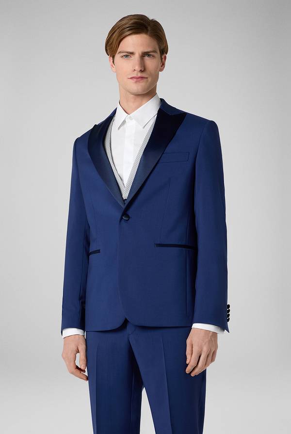 Pull Pal Zileri Smoking in lana con rever in satin 2025