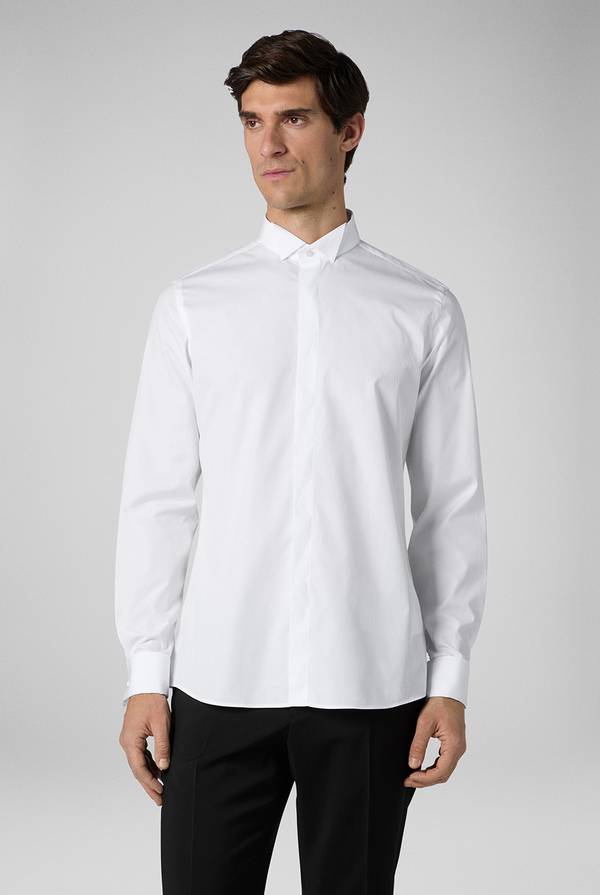 Pull Pal Zileri Camicia Cerimonia bianca con collo smoking Promozione