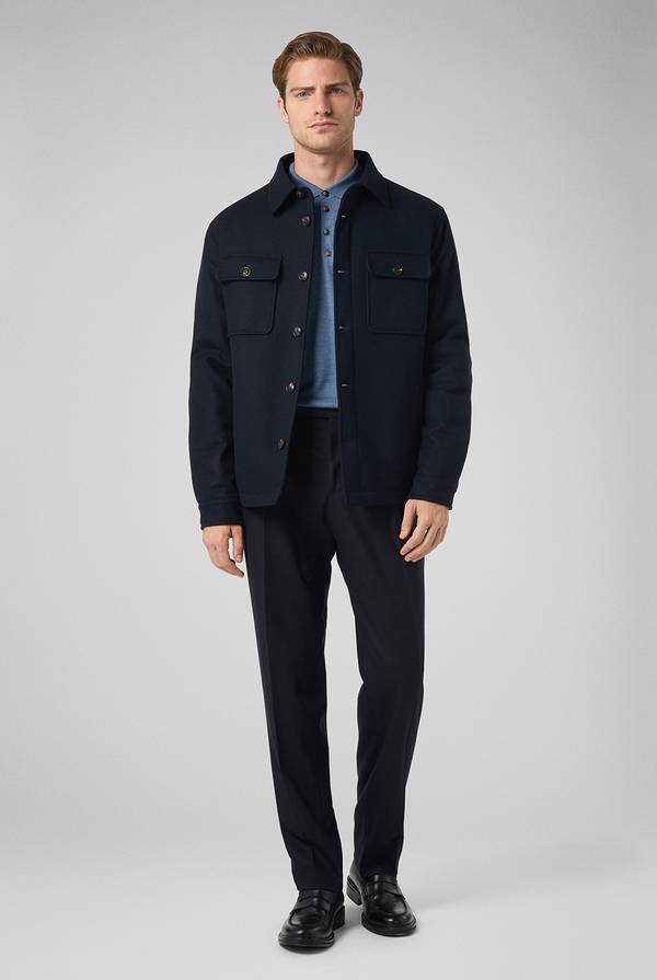 Pull Pal Zileri Pantaloni doppia pince in lana stretch Sconto