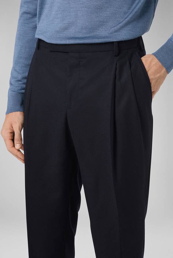 Pull Pal Zileri Pantaloni doppia pince in lana stretch Sconto