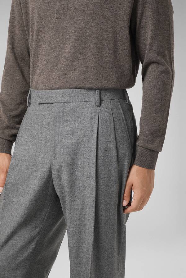 Pull Pal Zileri Pantaloni doppia pince in lana stretch Offerta
