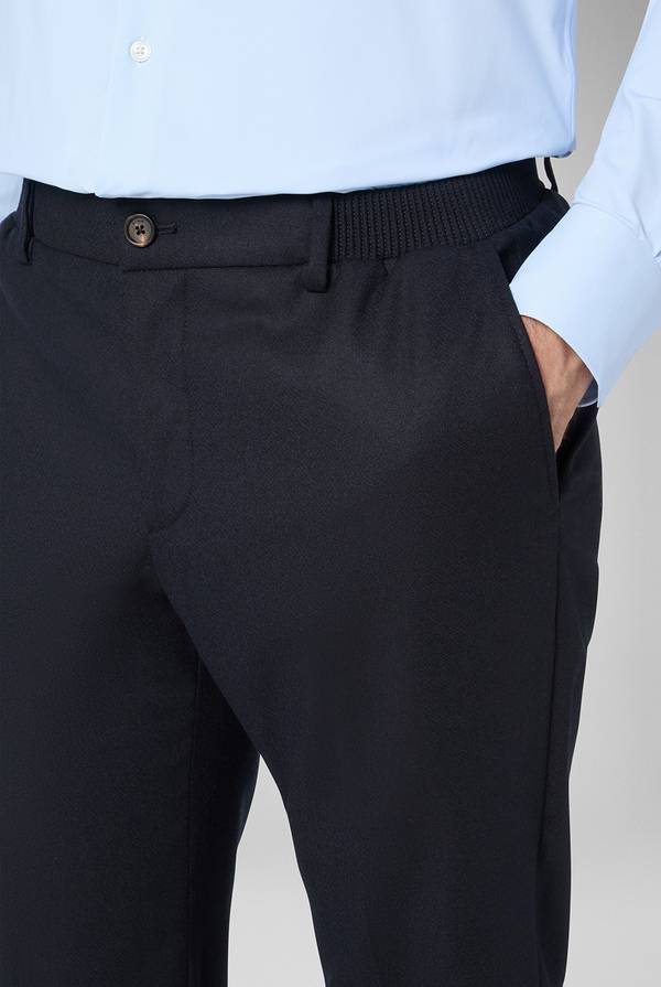 Pull Pal Zileri Pantaloni in lana stretch con banda elastica Outlet