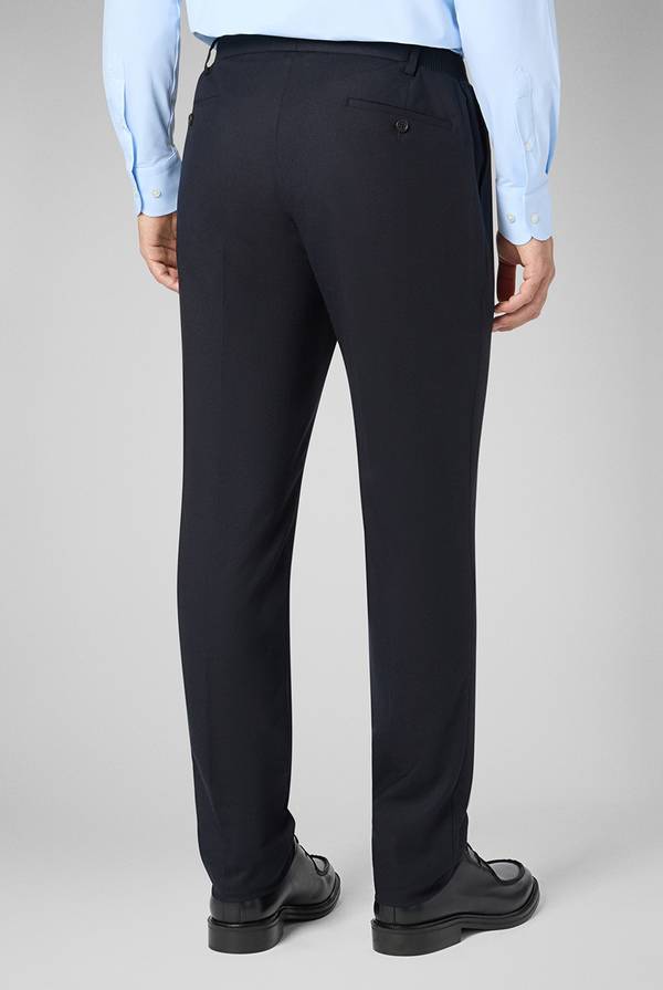 Pull Pal Zileri Pantaloni in lana stretch con banda elastica Outlet