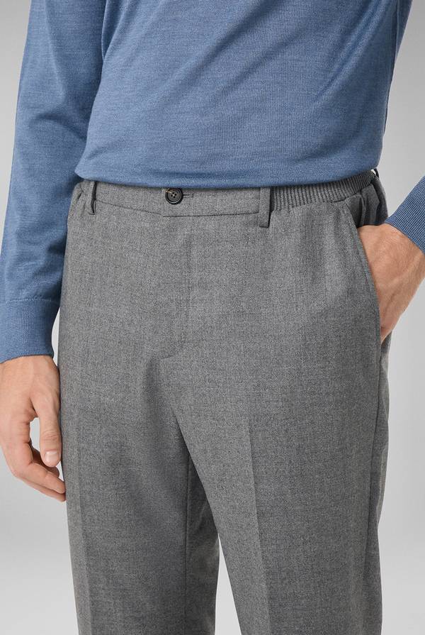 Pull Pal Zileri Pantaloni in lana stretch con banda elastica In Vendita