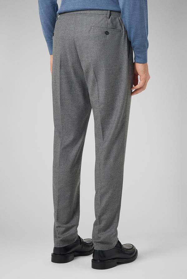 Pull Pal Zileri Pantaloni in lana stretch con banda elastica In Vendita