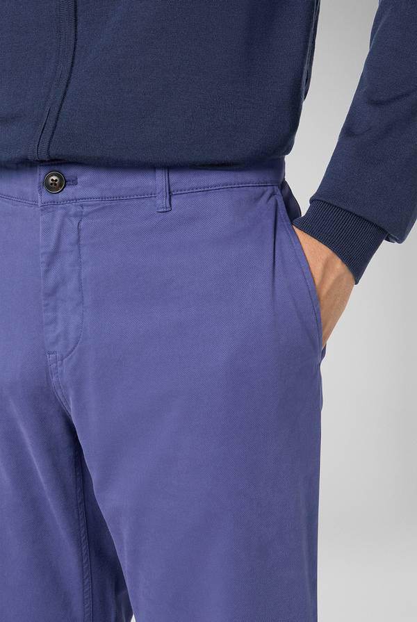 Pull Pal Zileri Pantaloni chino tinti in capo in cotone e tencel stretch Vendita Economica