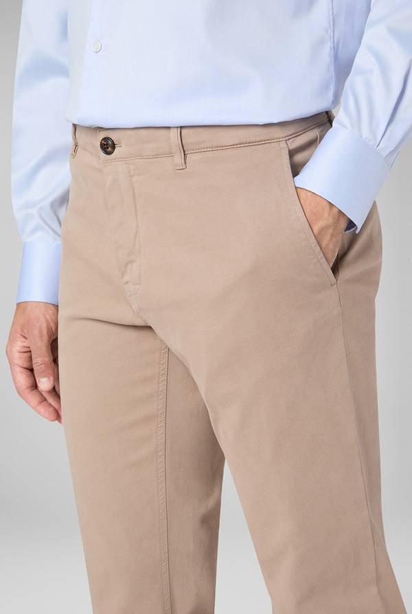 Pull Pal Zileri Pantaloni chino tinti in capo in cotone e tencel stretch Saldi Di Fabbrica
