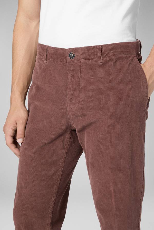 Pull Pal Zileri Pantaloni chino tinti in capo in cotone corduroy Vendite Flash
