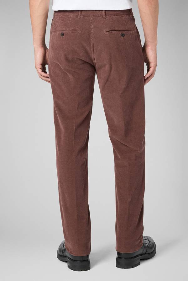 Pull Pal Zileri Pantaloni chino tinti in capo in cotone corduroy Vendite Flash