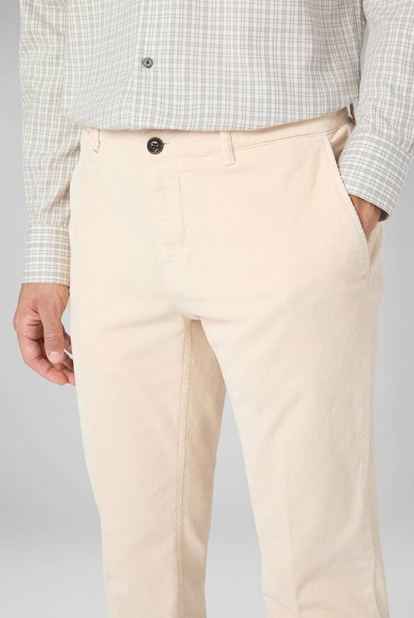 Pull Pal Zileri Pantaloni chino tinti in capo in cotone corduroy In Saldo