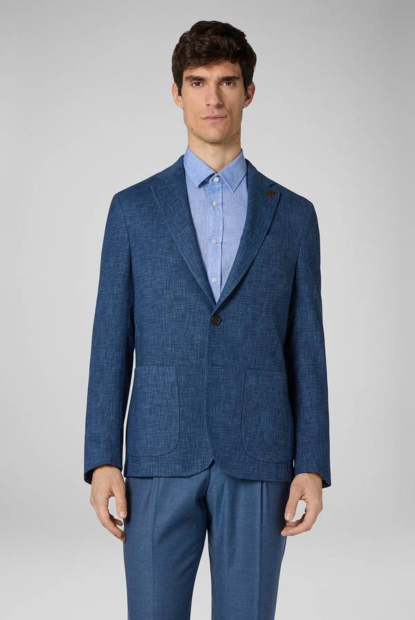 Pull Pal Zileri Giacca Brera in misto lana, cotone e nylon Spedizione Gratuita