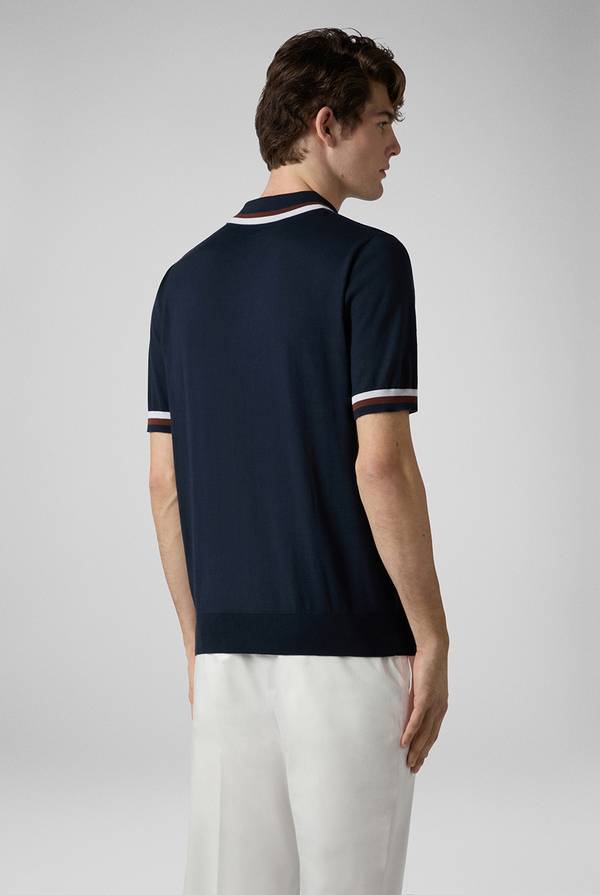 Pull Pal Zileri Polo in maglia con dettagli a contrasto Fino Al -60%