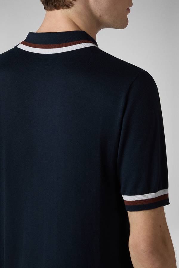 Pull Pal Zileri Polo in maglia con dettagli a contrasto Fino Al -60%