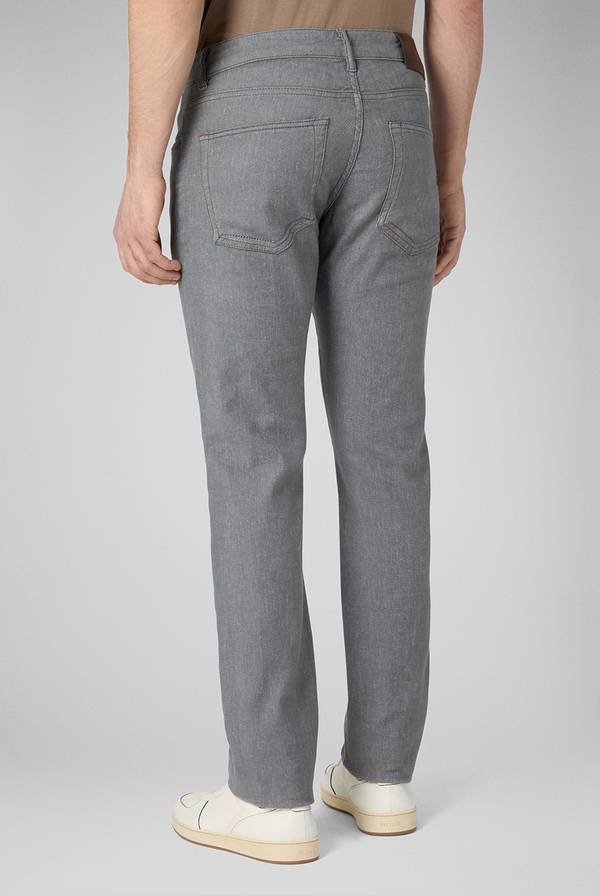 Pull Pal Zileri Denim 5 tasche effetto lino Sconto