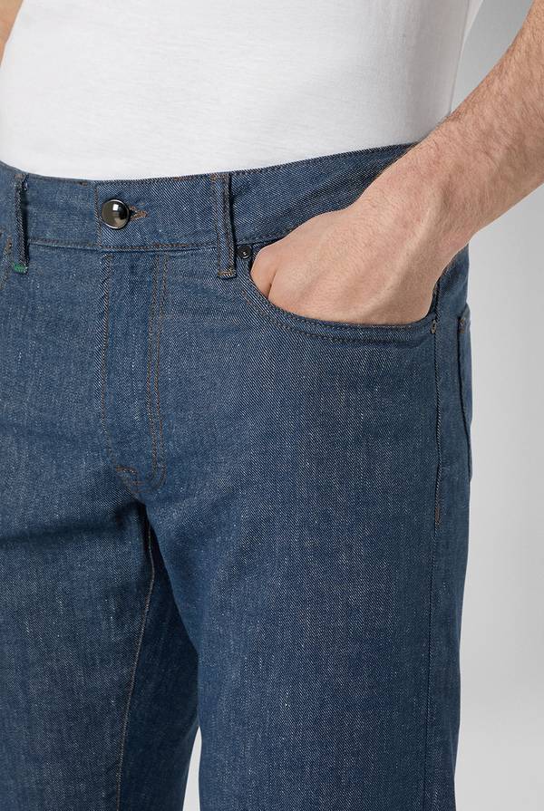 Pull Pal Zileri Denim 5 tasche effetto lino Vendite Flash