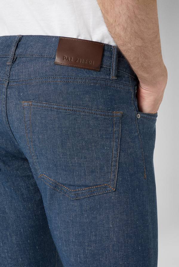 Pull Pal Zileri Denim 5 tasche effetto lino Vendite Flash