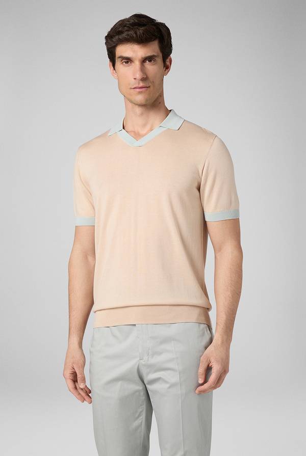 Pull Pal Zileri Polo a maniche corte con scollo a V In Linea