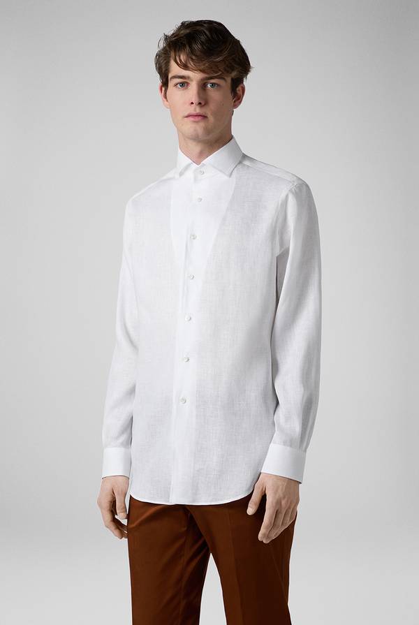 Pull Pal Zileri Camicia in lino bianca Qualità Garantita