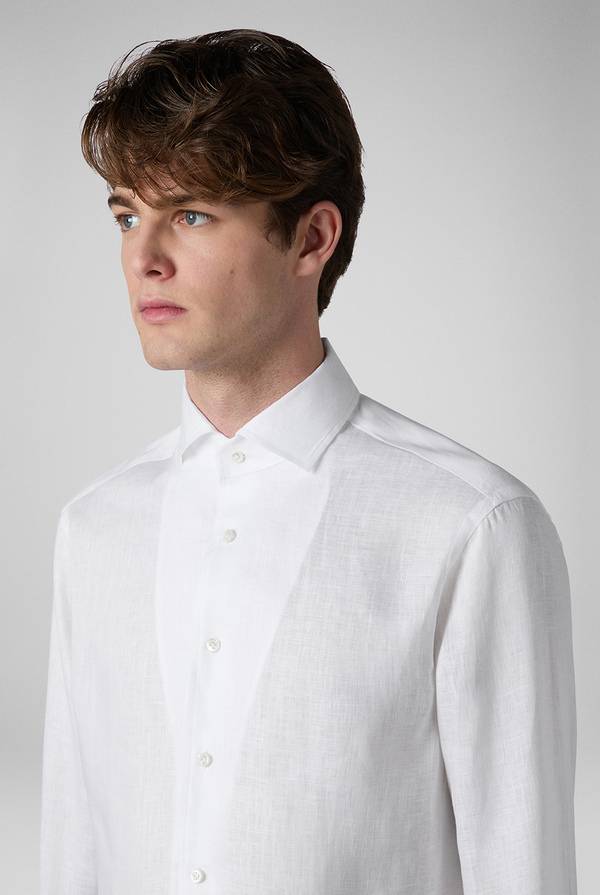 Pull Pal Zileri Camicia in lino bianca Qualità Garantita