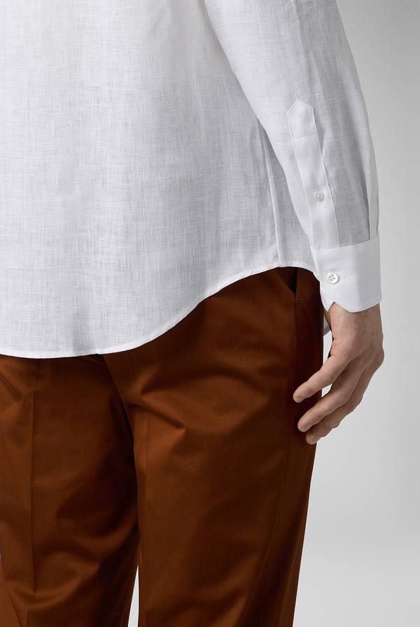 Pull Pal Zileri Camicia in lino bianca Qualità Garantita