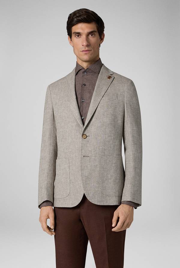 Pull Pal Zileri Giacca Brera in lino e cotone Negozi Online