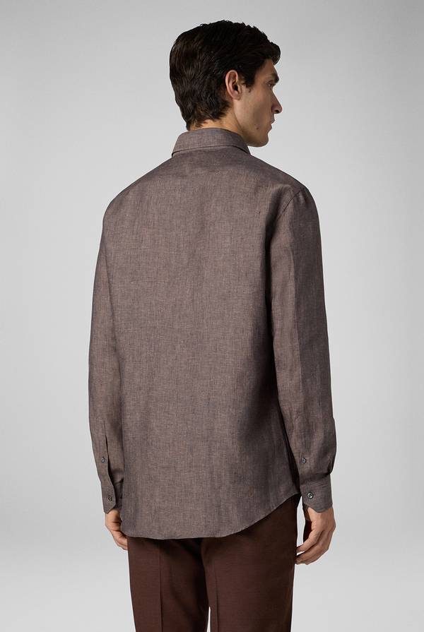 Pull Pal Zileri Camicia in lino marrone Acquista Ora