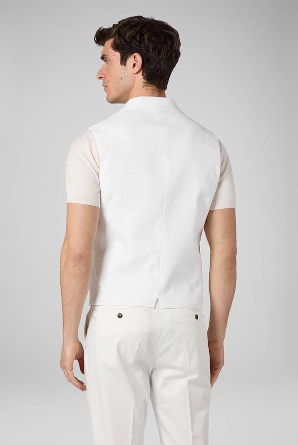 Pull Pal Zileri Gilet doppiopetto bianco con macro bottoni Economico