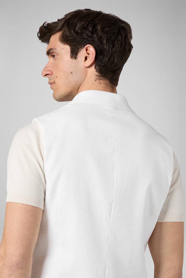 Pull Pal Zileri Gilet doppiopetto bianco con macro bottoni Economico