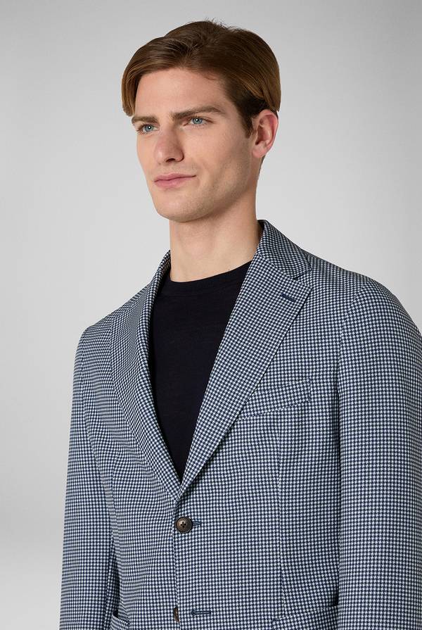 Pull Pal Zileri Giacca Effortless in jersey con motivo pied de poule Online