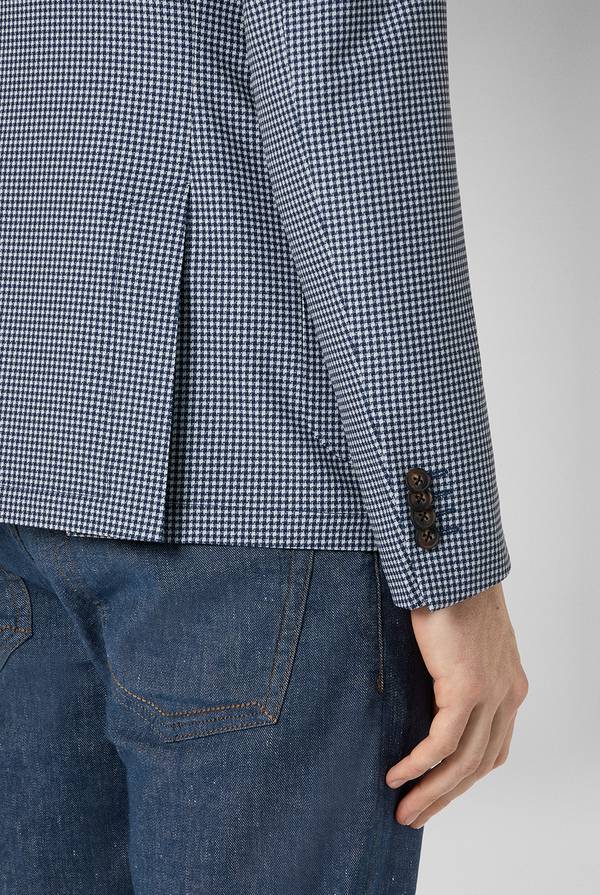 Pull Pal Zileri Giacca Effortless in jersey con motivo pied de poule Online