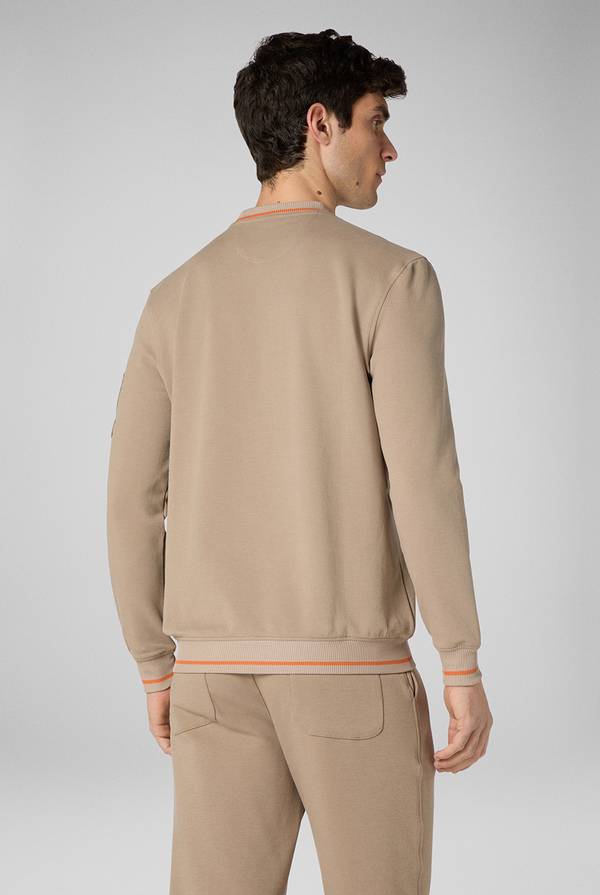 Pull Pal Zileri Felpa in cotone stretch con logo Outlet
