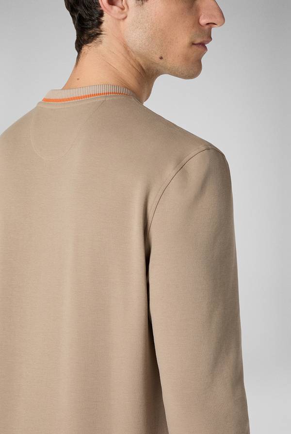 Pull Pal Zileri Felpa in cotone stretch con logo Outlet