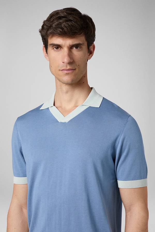 Pull Pal Zileri Polo a maniche corte con scollo a V Vendita Calda