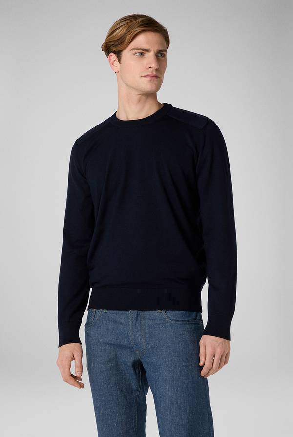 Pull Pal Zileri Girocollo in lana con dettagli in nylon Offerta settimanale