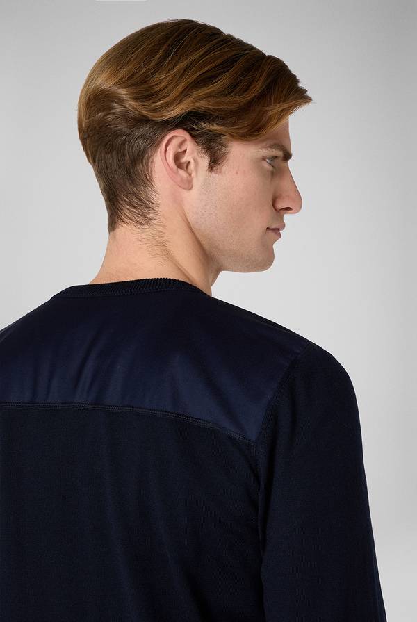 Pull Pal Zileri Girocollo in lana con dettagli in nylon Offerta settimanale