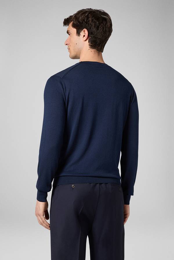 Pull Pal Zileri Girocollo in seta e cotone Saldi Di Fabbrica