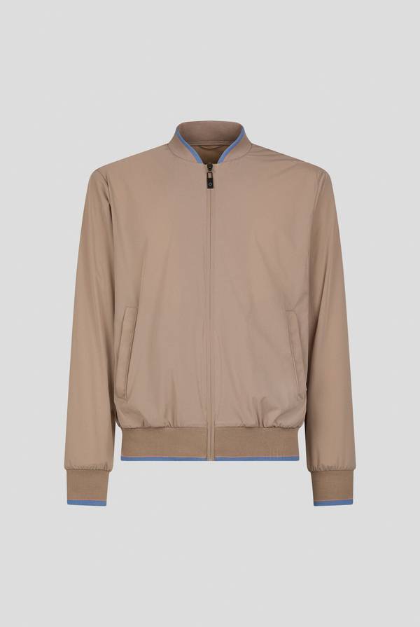 Pull Pal Zileri Bomber in soft shell color tortora Negozio