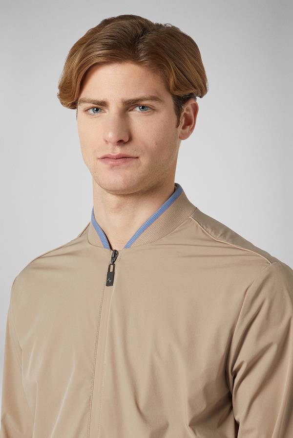 Pull Pal Zileri Bomber in soft shell color tortora Negozio