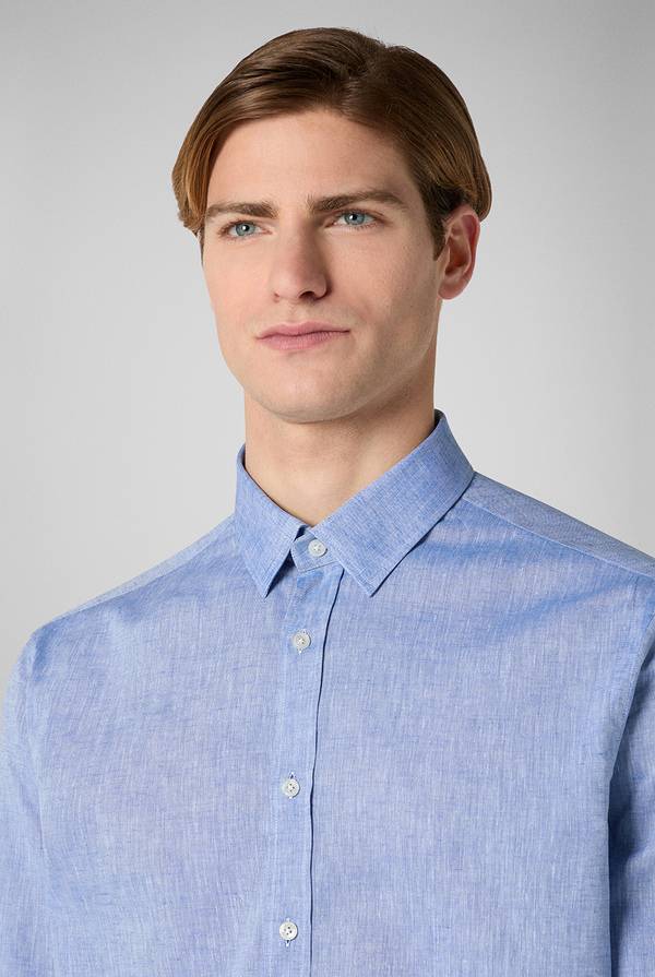 Pull Pal Zileri Camicia in lino e cotone Fino al 55% di sconto