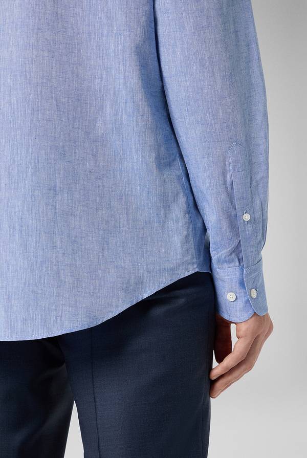 Pull Pal Zileri Camicia in lino e cotone Fino al 55% di sconto