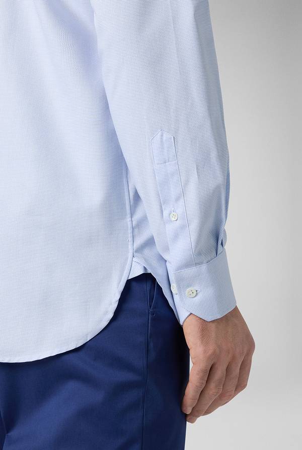 Pull Pal Zileri Camicia azzurra con micro struttura Acquista Ora