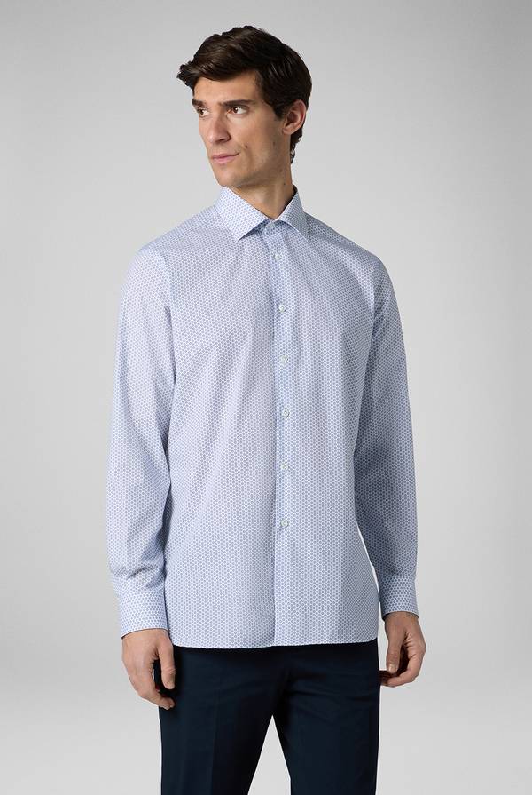 Pull Pal Zileri Camicia in puro cotone con stampa circolare Promozione Limitata