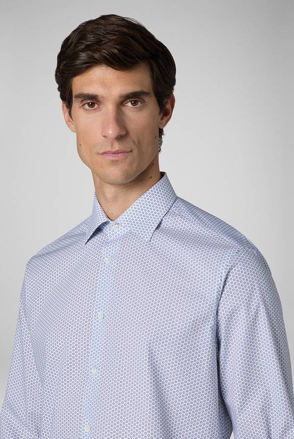 Pull Pal Zileri Camicia in puro cotone con stampa circolare Promozione Limitata