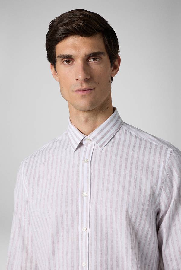 Pull Pal Zileri Camicia a macro righe bianche e azzurre Convenienza