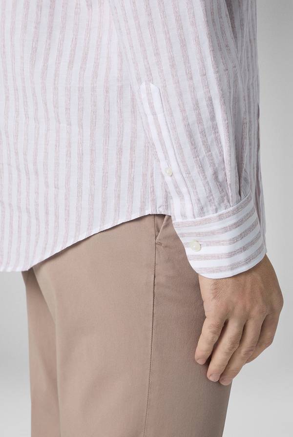 Pull Pal Zileri Camicia a macro righe bianche e azzurre Convenienza