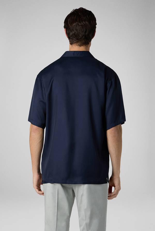 Pull Pal Zileri Camicia bowling blu navy Italia