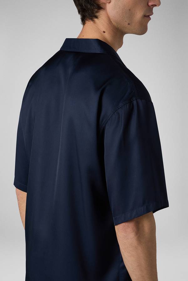 Pull Pal Zileri Camicia bowling blu navy Italia
